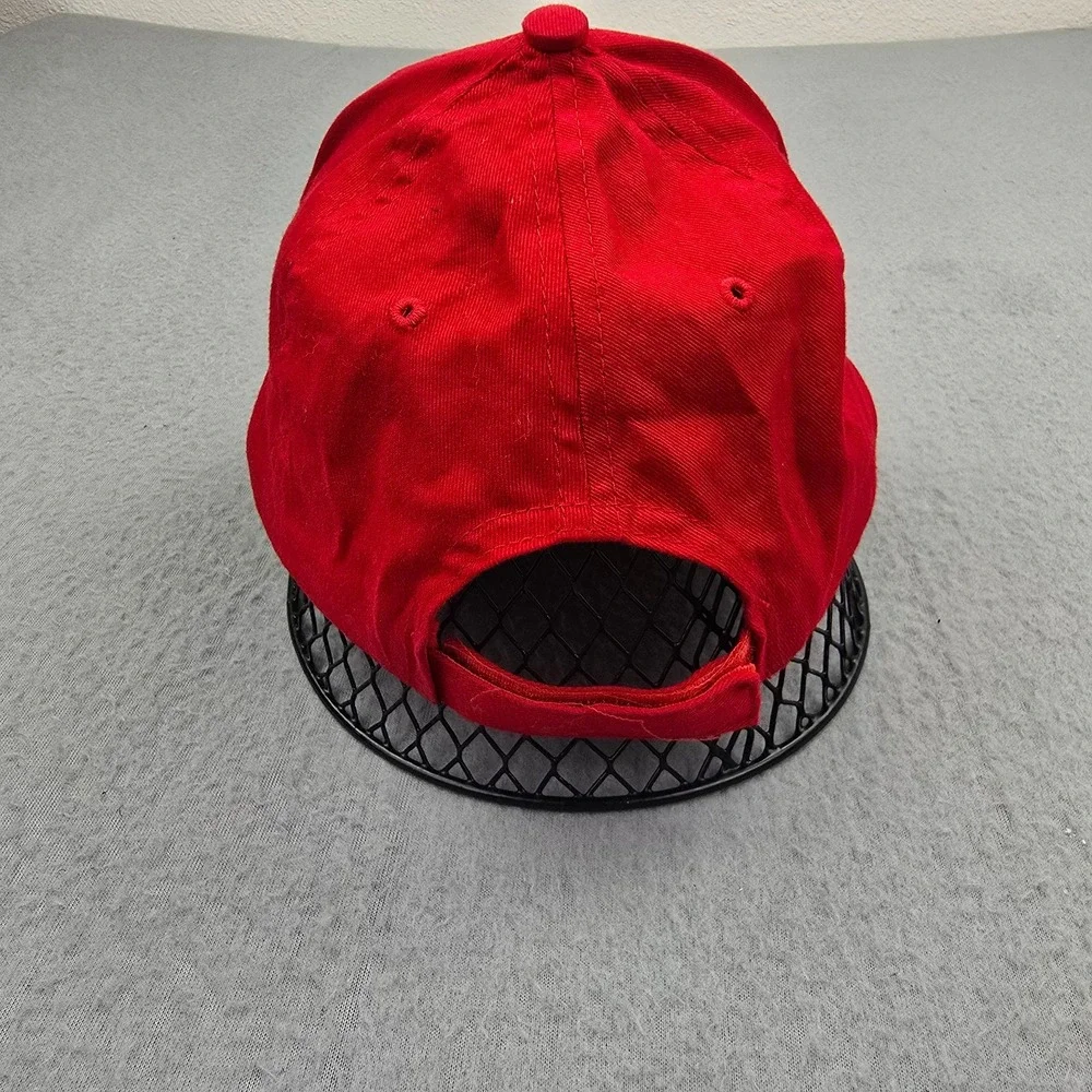 Dragon Baseball Cap Mens 58cm Red Embroidered Logo Cotton Casual Strapback Hat